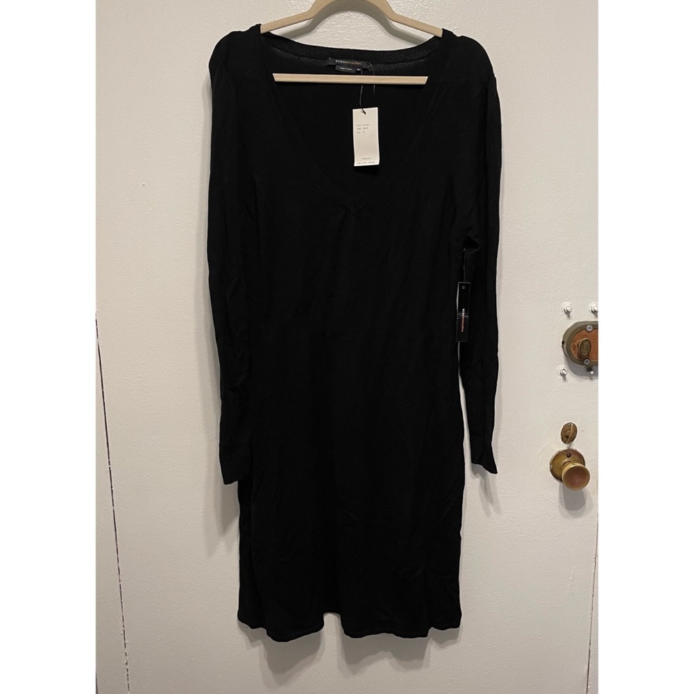 Women’s Sweater Dress Size XL Black BCBG New w Tags